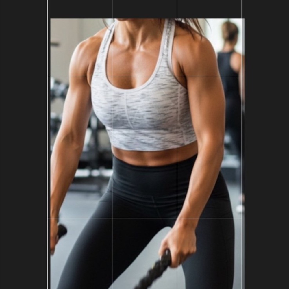 Soho unlined older crop style sports bra